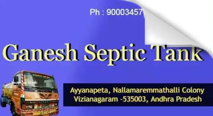 Ganesh Septic Tank Cleaners in Ayyannapeta, Vizianagaram
