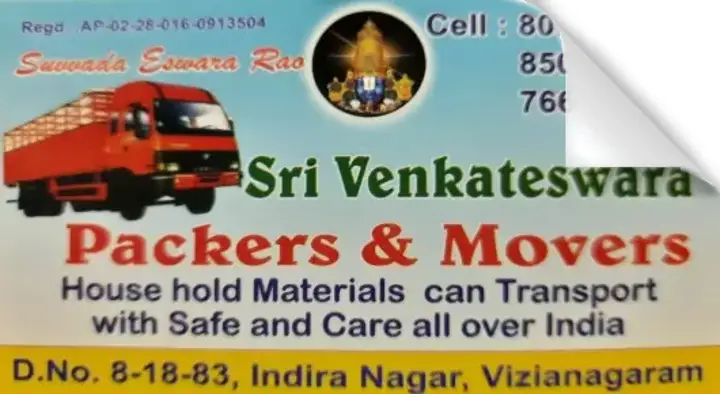 Mini Van And Truck On Rent in Vizianagaram  : Sri Venkateswara Packers and Movers in Indira Nagar