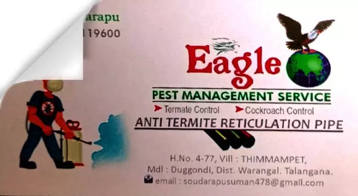 Pest Control For Weed in Warangal  : Eagle Pest Management Services in Thimmapet