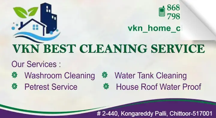 VKN Best Home Cleaning Service in Kongareddypalli, Chittoor