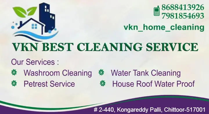 waterproof works in Chittoor : VKN Best Home Cleaning Service in Kongareddypalli