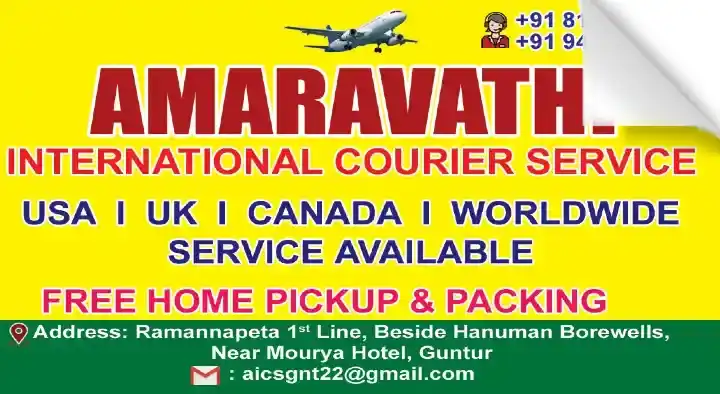 Courier Service in Guntur  : Amaravathi International Courier Service in Ramannapeta