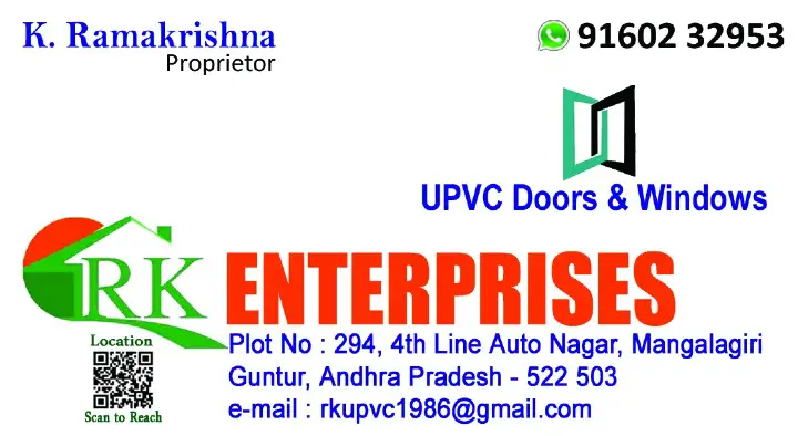 rk enterprises pvc and upvc doors and windows dealers near mangalagiri in guntur,Mangalagiri In guntur