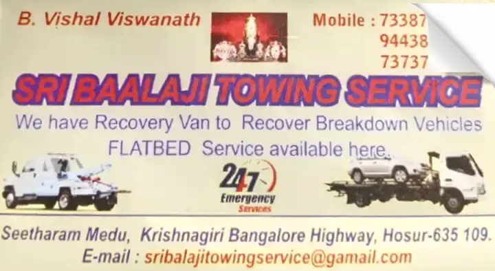 sri baalaji towing service seetharam medu in hosur,Seetharam Medu In Visakhapatnam, Vizag