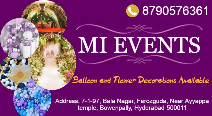 birthday party and event decorators in Hyderabad : MI Events in Ferozguda