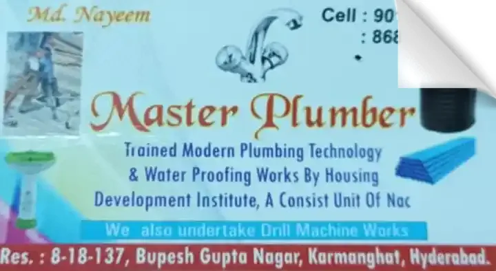 Master Plumber in Karmanghat, Hyderabad