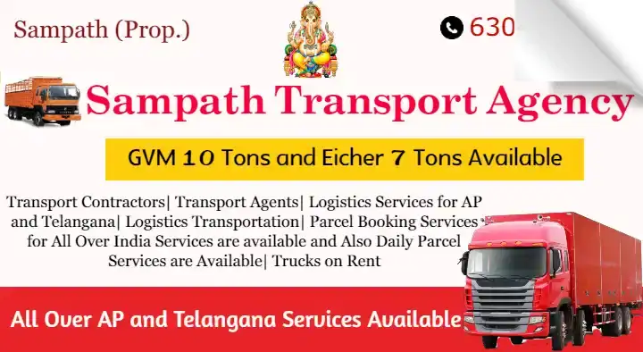 Part Load And Full Load Services in Hyderabad  : Sampath Transport Agency in Banjara Hills