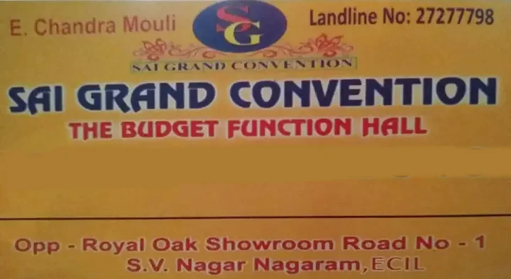 Sai Grand Convention and Banquet Hall in ECIL