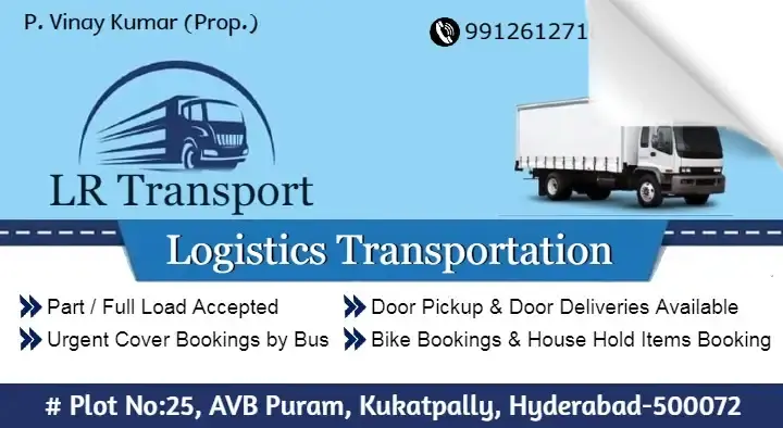 LR Transport in Kukatpally, Hyderabad