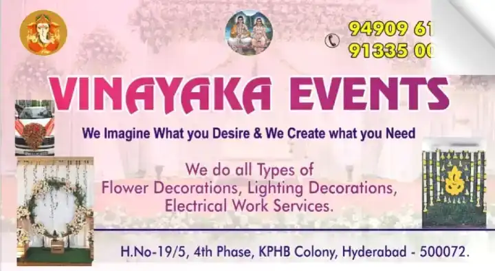 vinayaka events flower lighting wedding decorators kphb colony in hyderabad,Kphb Colony In Visakhapatnam, Vizag