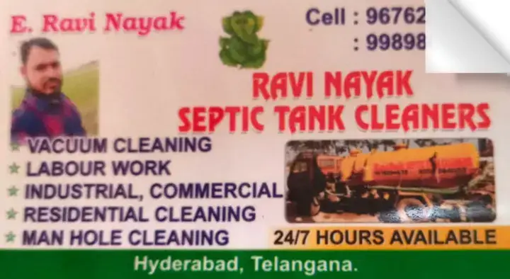 Ravi Nayak Septic Tank Cleaners in Kothaguda, Hyderabad