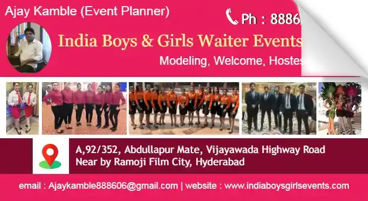 India Boys and Girls Catering Service in Ramoji Film City, Hyderabad