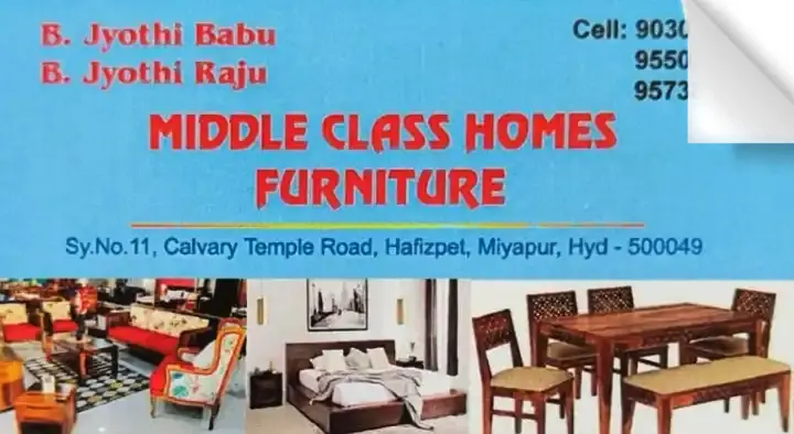 Middle Class Homes Furniture in Miyapur, Hyderabad