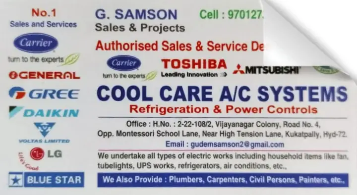 Cool Care AC Systems in Kukatpally, hyderabad