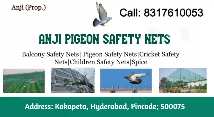 Anji Pigeon Safety Nets in Kokapeta, Hyderabad
