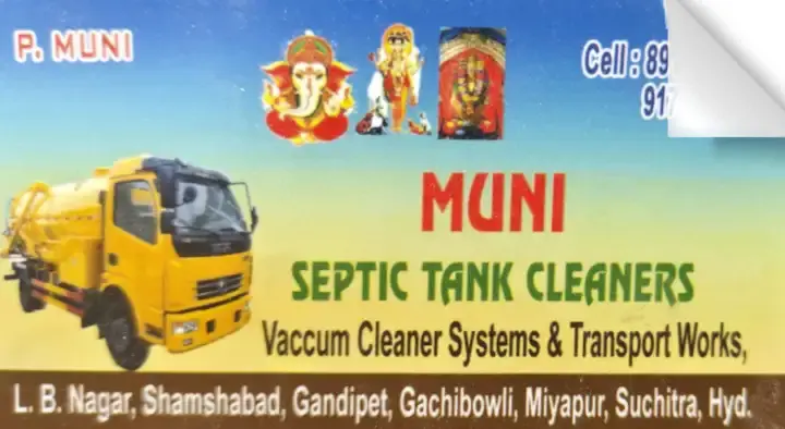 Muni Septic Tank Cleaners in Miyapur