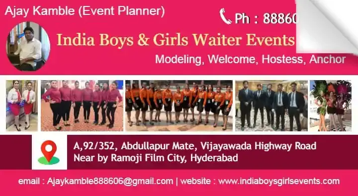 India Boys and Girls Catering Service in Ramoji Film City