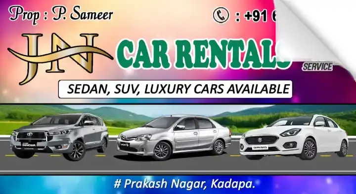 JN Car Rentals in Prakash Nagar, Kadapa