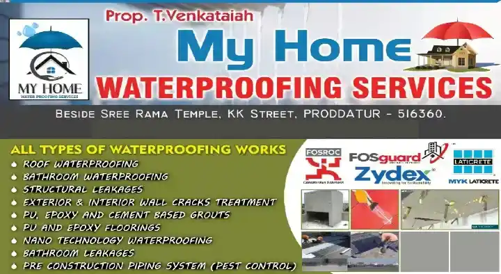 My Home Waterproofing Services in Proddatur, Kadapa