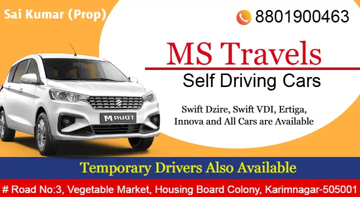 MS Travels Self Driving Cars in Housing Borad Colony, Karimnagar