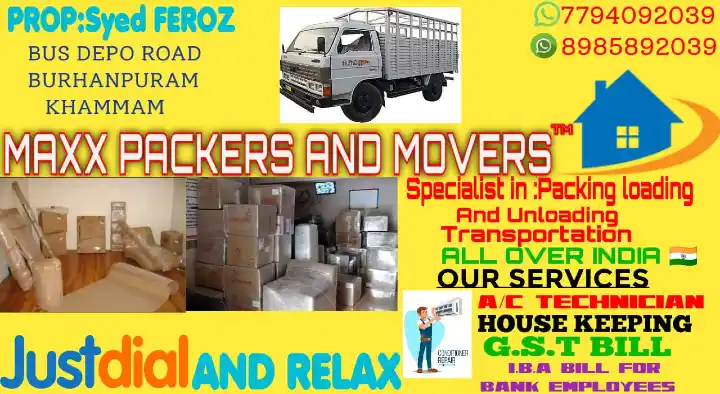 packing services in Khammam : Maxx Packers and Movers in Gudimalla