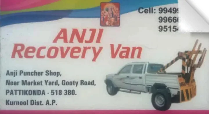 Anji Recovery Van in Pattikonda, Kurnool