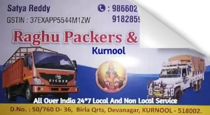 Raghu Packers And Movers, Kurnool in Devanagar, Kurnool