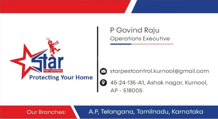 Star Pest Control Services in Ashok Nagar, Kurnool