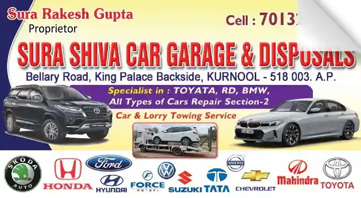 Sura Shiva Car Garage and Disposals in Bellary Road