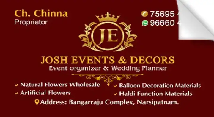 Josh Events and Decorators in Bangarraju Complex, Narsipatnam