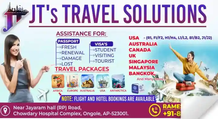 JT s Travel Solutions in Raja Panagal Road