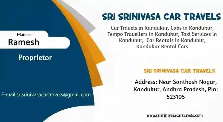 Sri Srinivasa Tempo Traveller Ongole in Kandukur, Ongole