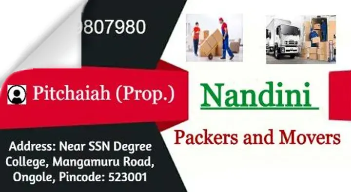 Nandini Packers and Movers in Mangamuru Road, Ongole