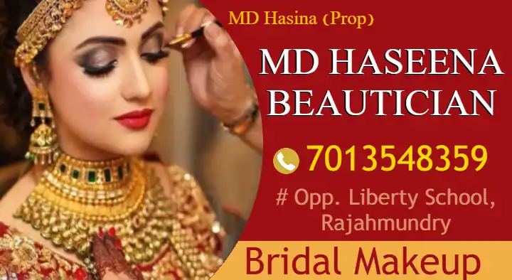 MD Haseena Beautician in P and T Colony, Rajahmundry