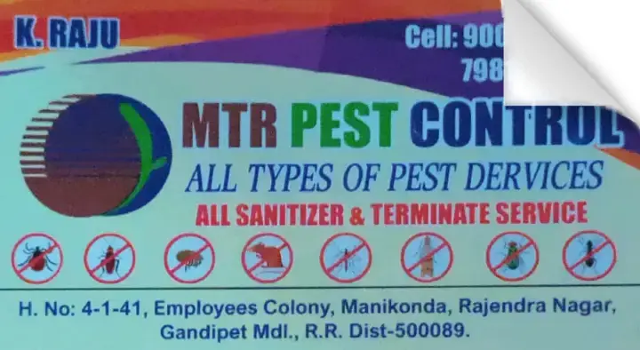 Pest Control For Cockroach in Rangareddy  : MTR Pest Control in Gandipet