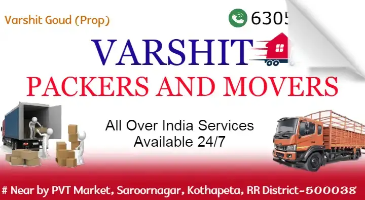 Varshit Packers and Movers in Kothapeta