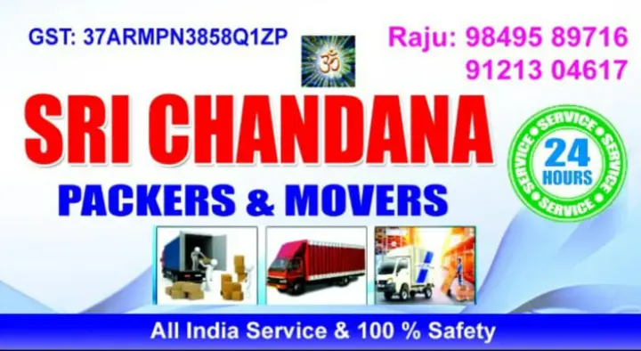 Sri Chandana Packers and Movers in Balijagadda, Tirupati