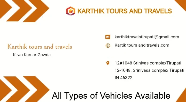 Karthik Tours and Travels in Srinivasa Complex, Tirupati