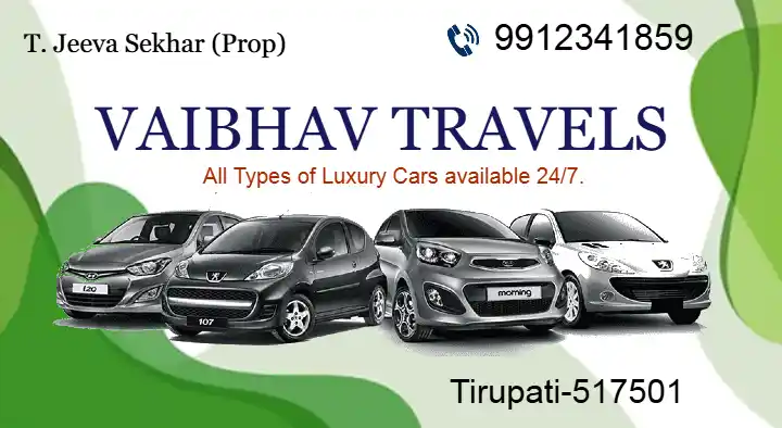 tempo travel rentals in Tirupati : Vaibhav Travels in Bus Stand