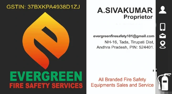 Evergreen Fire Safety Services in Tada, Tirupati