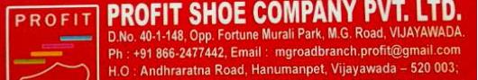 Profit Shoe Company Pvt,Ltd in M.G.Road, vijayawada