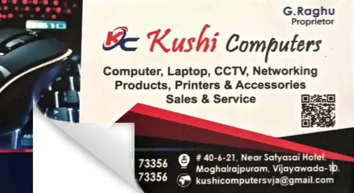 Computer Peripherals Dealers in Vijayawada (Bezawada) : Kushi Computers in Mogalrajupuram