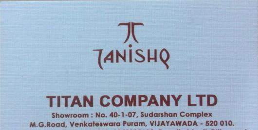 Tanishq  Titan Company LTd in MG Road, Vijayawada