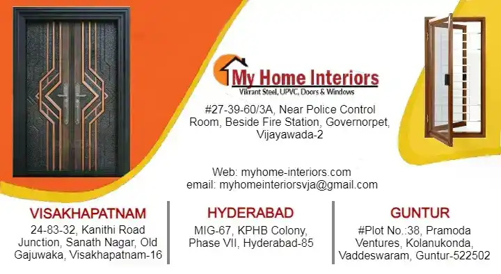Interior Designers in Vijayawada (Bezawada) : My Home Interiors in Governorpet