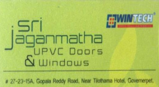 Pvc And Upvc Doors And Windows Dealers in Vijayawada (Bezawada) : Sri Jaganmatha  UPVC Doors Windows in Governorpet
