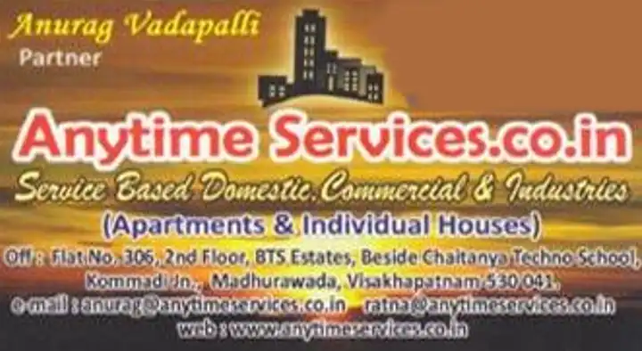 Services Building Services in Visakhapatnam (Vizag) : Anytime services.co.in in Madhurawada