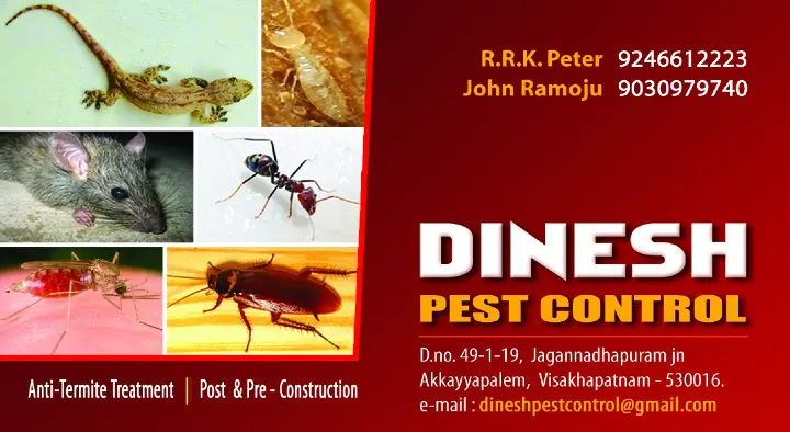 Dinesh Pest Control in Akkayapalem, Visakhapatnam