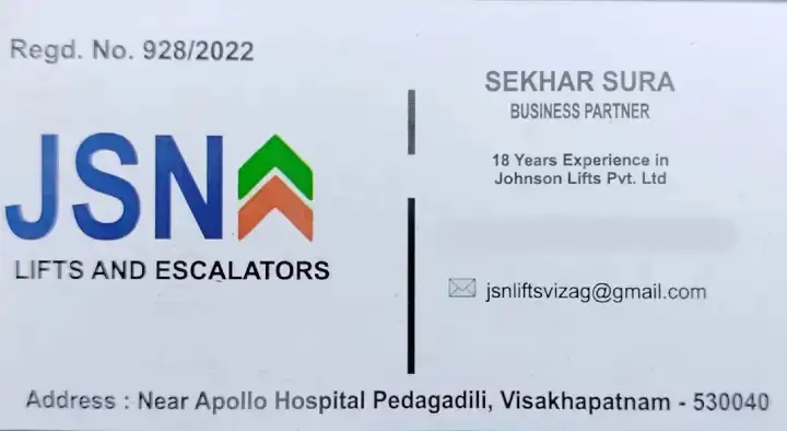 JSN Lifts and Escalators in Pedagadili