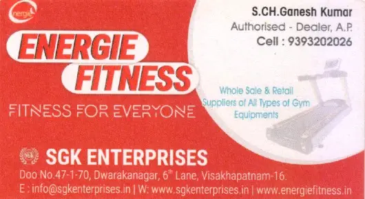 Body Exercise Spinning Bike Dealers in Visakhapatnam (Vizag) : Energie Fitness in Dwaraka Nagar