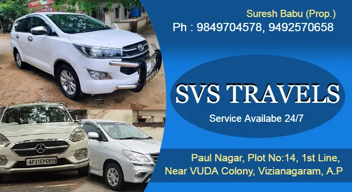 Wedding Car Decoration in Vizianagaram  : SVS Travels in Paul Nagar